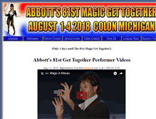 Tablet Screenshot of magicgettogether.com